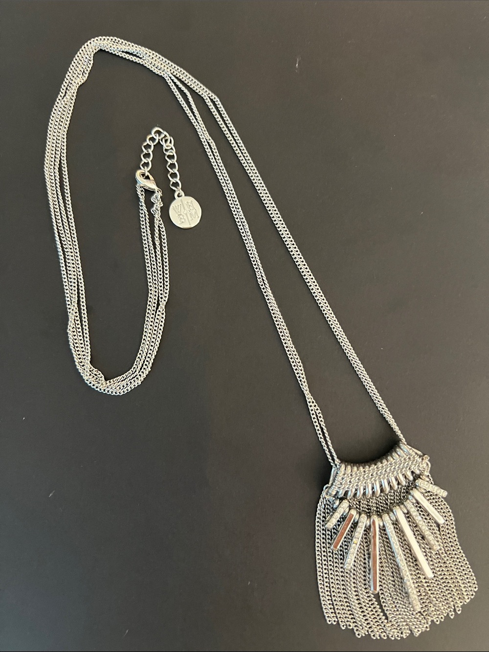 White House Black Market silver Toned Fashion Necklace